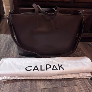 Calpak Brown Haven Women's laptop Tote Bag